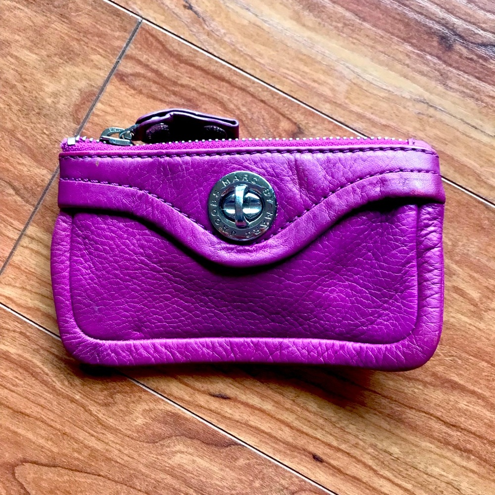 Marc by Marc Jacobs violet coin purse & key chain